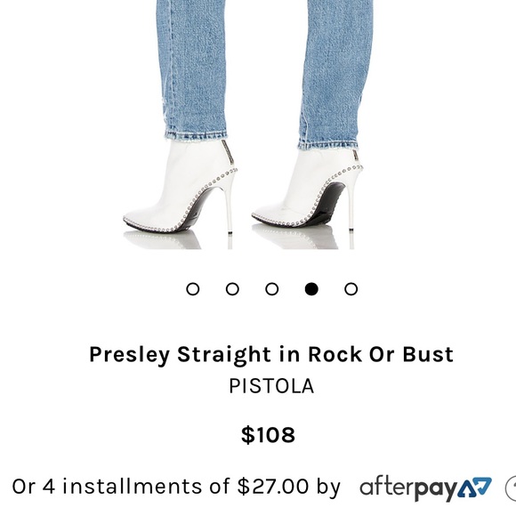 New! Pistola Presley Straight Distressed Jeans - Picture 9 of 9